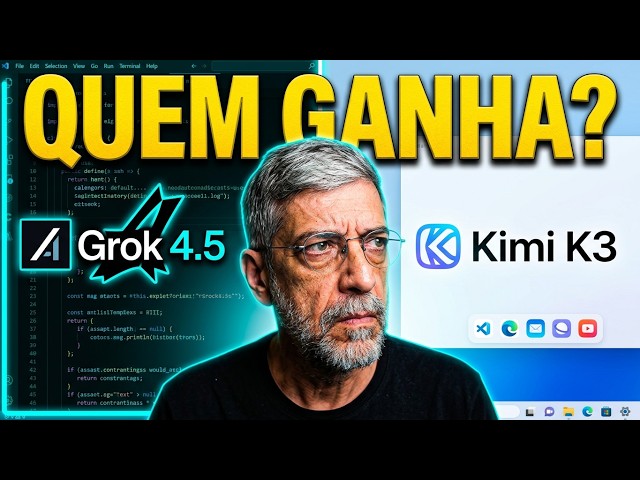OpenCode Desktop: Grok 4.5 vs Kimi K3... Quem Ganha? | Velho Coder #027