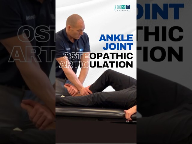 Gentle Ankle Pain Treatment with Osteopathic Articulation #osteopathy #physicaltherapy #anklepain