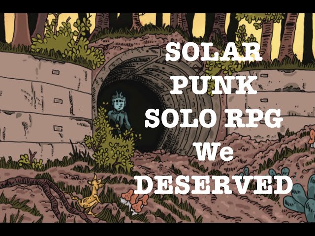 Lone Eons - A Great Solo RPG in a Solar Punk World