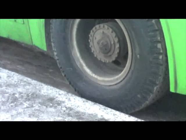 Moscow bus sliping
