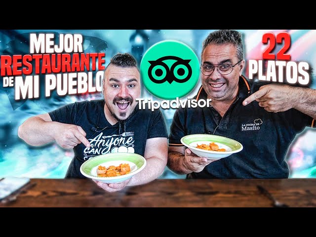 TRYING the BEST RESTAURANT in my TOWN according to TRIPADVISOR with MASITO | We ate 22 dishes 🔥