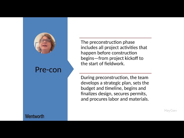 What is Preconstruction