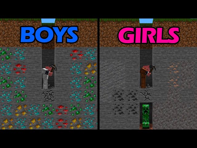 Boys vs Girls Memes in Minecraft