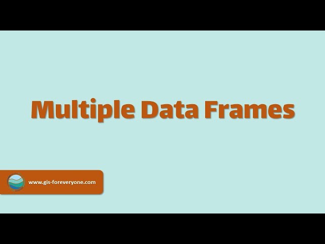 Multiple Data Frames | ArcMap | #1minute