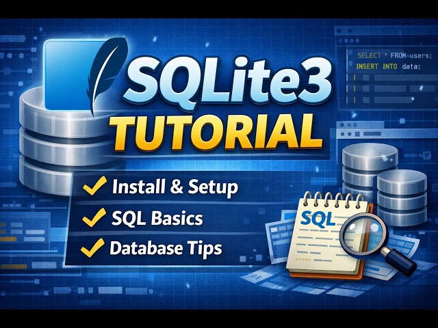 SQLite3 Tutorial for Beginners | Install,Setup & Databse Tips parts 3
