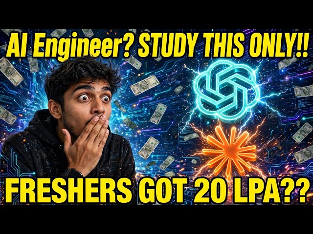STUDY THIS ONLY 😱 to Become an AI Engineer in the Future | 20 LPA Complete Roadmap ❤️