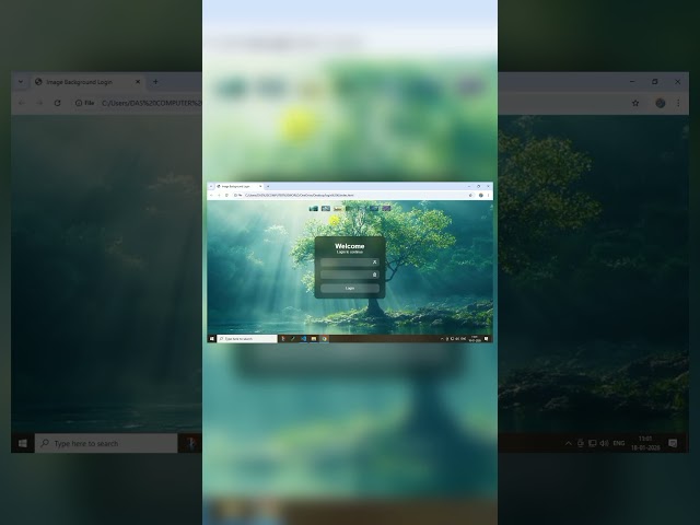 Login Bg Image picker  💻📱 | HTML CSS Shorts  video #coding #html #css #js