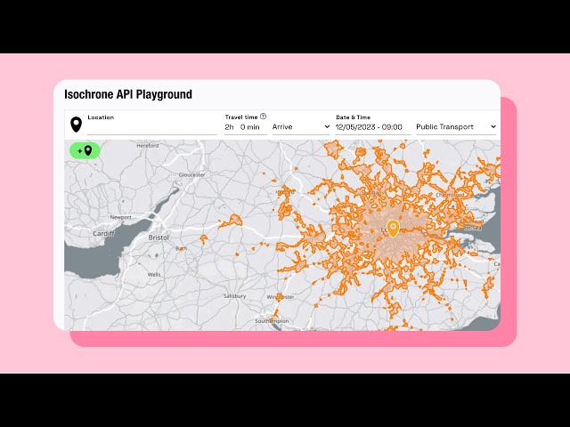 Make your own TravelTime Maps