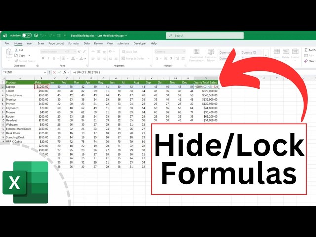 How to Hide and Lock Your Excel Formulas