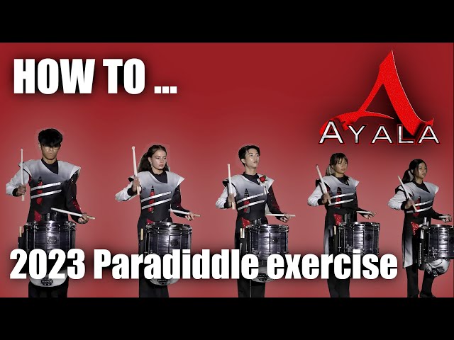 Easy to learn Paradiddle Exercise for snare drum