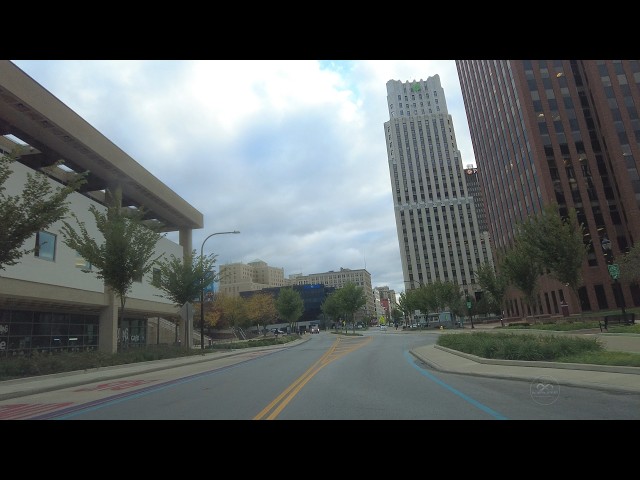 Driving Through Downtown Akron, Ohio - [4K Tour]