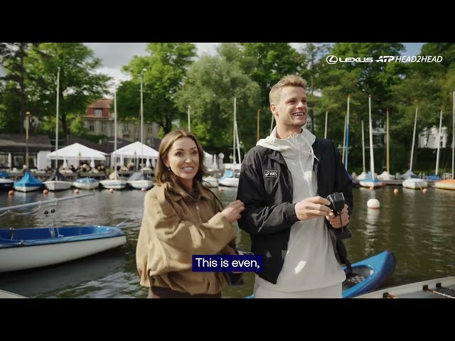 Taking the Lexus ATP Head2Head Challenge to the water in Hamburg! 🌊