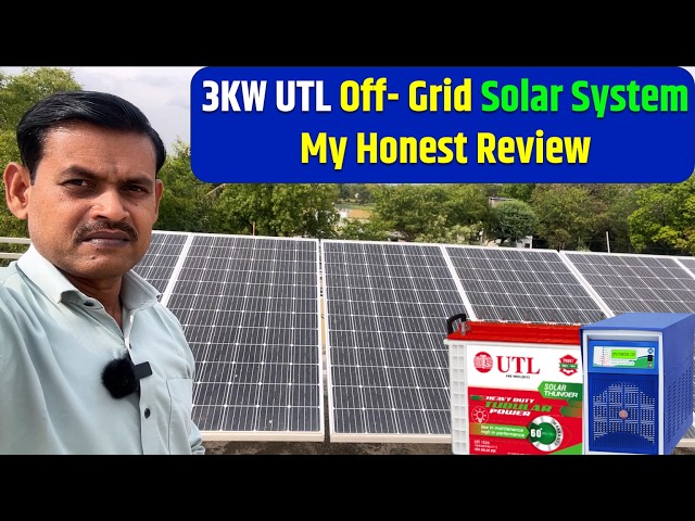 3kW UTL Off-grid Solar System for Home Review | My Complete 3kW Off-Grid Solar Setup with UTL -