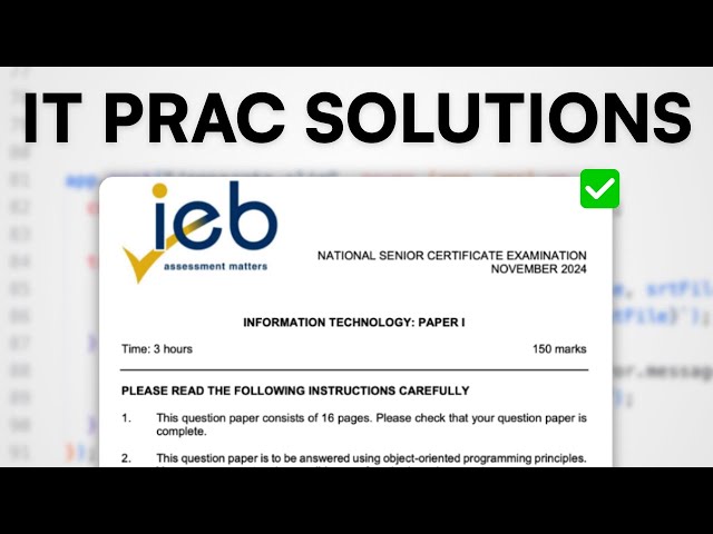 2024 IEB IT Practical Exam (Java) - Detailed Solutions
