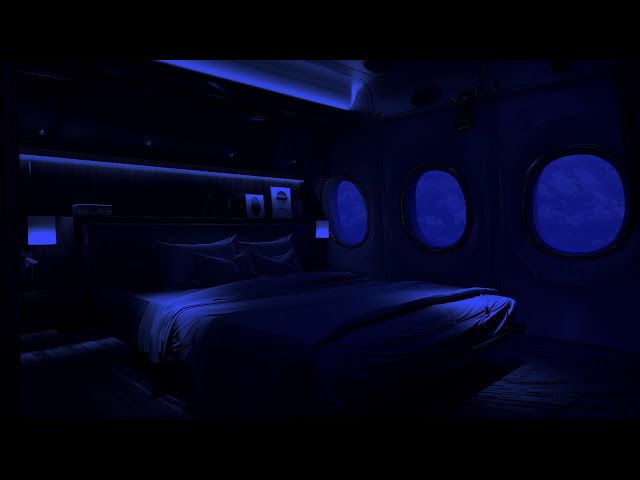 Airplane Cabin Ambience | 10 Hours of Soothing Jet Noise for Sleep, Study & Focus