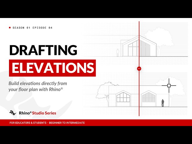 Drafting Elevations with Rhino | S1 E4 | Rhino Studio Series