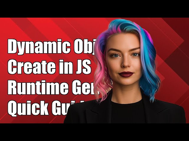 Dynamic Object Creation in JavaScript: A Guide to Runtime Object Generation