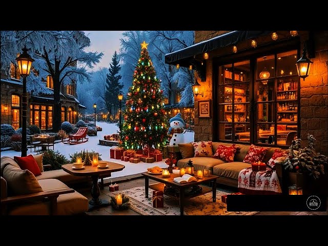 December Winter Jazz at Cozy Coffee Shop Ambience ⛄ Relaxing Jazz Background Music for Work, Study