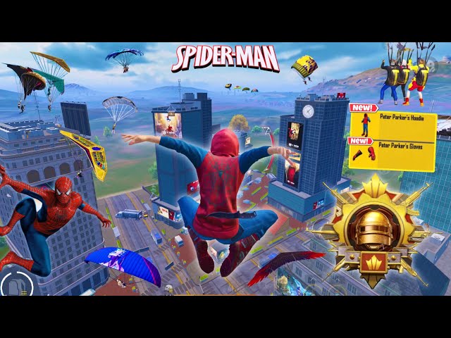 New😍 SPIDER-MAN MODE BEST RUSH GAMEPLAY in PUBG Mobile