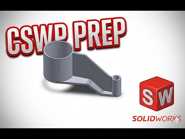 SolidWorks CSWA & CSWP Practice Problems | Step-by-Step CAD Tutorial #cswp #cswa #solidworkstutorial