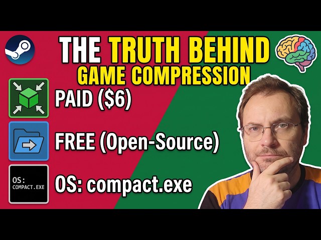 Save 50% Storage? Game Compressor on Steam Tested vs. Free Alternatives!
