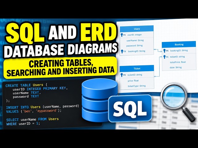 Part 1 - SQL+ERD database diagrams - creating tables, searching and inserting data Occ Specialism