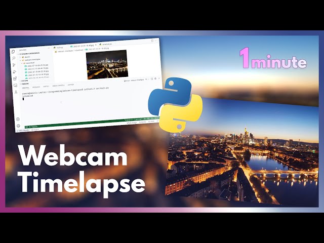 Timelapse of public webcam images [1 minute Python]
