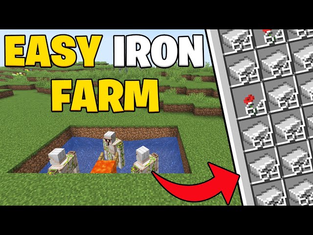 Easiest Iron Farm in Minecraft 1.21 Tutorial Works on Java & Bedrock!