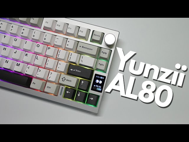 Knob and Screen? This Keyboard has it both! - Yunzii AL80
