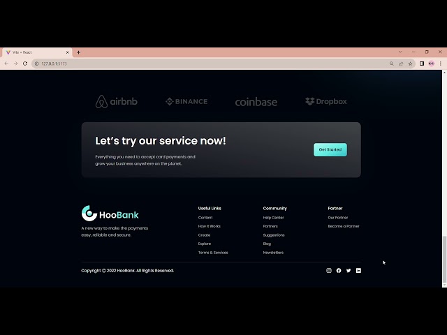 Responsive website with React js and tailwindcss