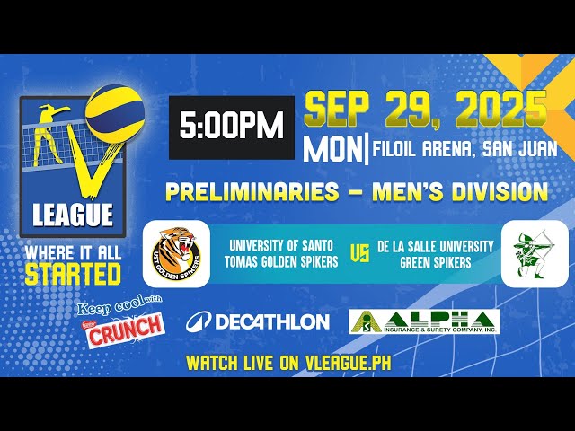 UST vs. DLSU - Full Match | Preliminaries | 2025 V-League Collegiate Challenge Men's Category