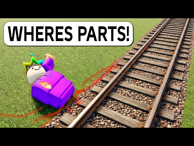 I Ragdoll Into a Train on Roblox BUT I Lost EVERY Body Part...