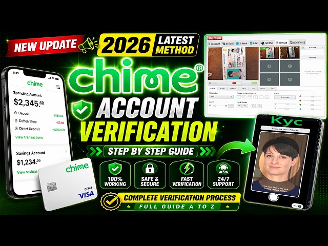 How to Create kyc verification Chime Bank 2026 | New update Method | Chime bank re-verify method