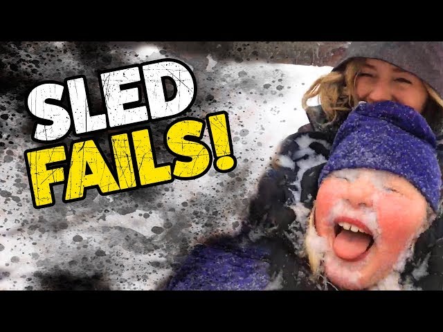 Sled Fails! | Funny Winter Videos | TBF December 2019