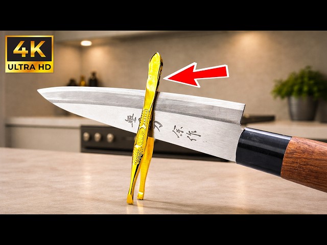 World's Sharpest Kitchen Knife! The Easy Way To Sharpen A Knife To Razor-Sharp In Just 2 Minutes