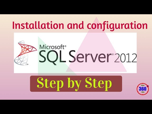 Installation and Configuration SQL Server 2012