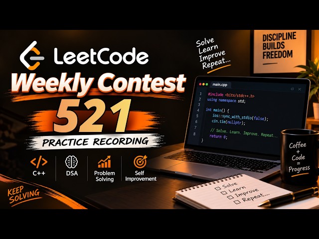LeetCode Weekly Contest 521 | Solved Q.1 | Practice Contest Recording | C++ DSA