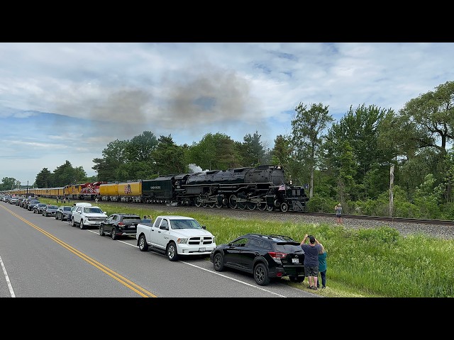 The World's Largest Steam Engine! UP Big Boy No. 4014 On NS Southern Tier In Darien, NY!