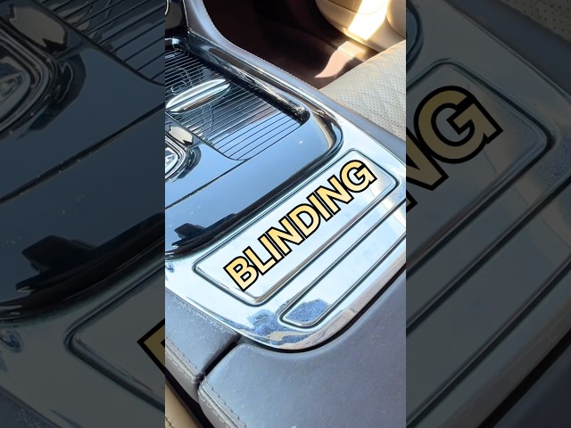 Jaguar XJ interior shines. Literally