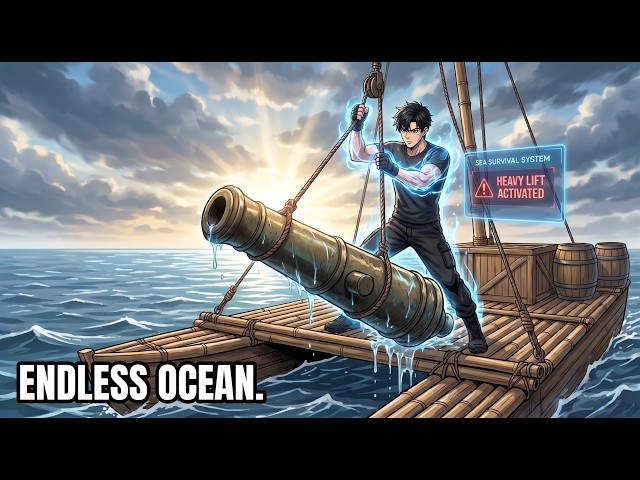 I was thrown into an endless ocean, unable to retrieve a heavy cannon—until I built a catamaran!