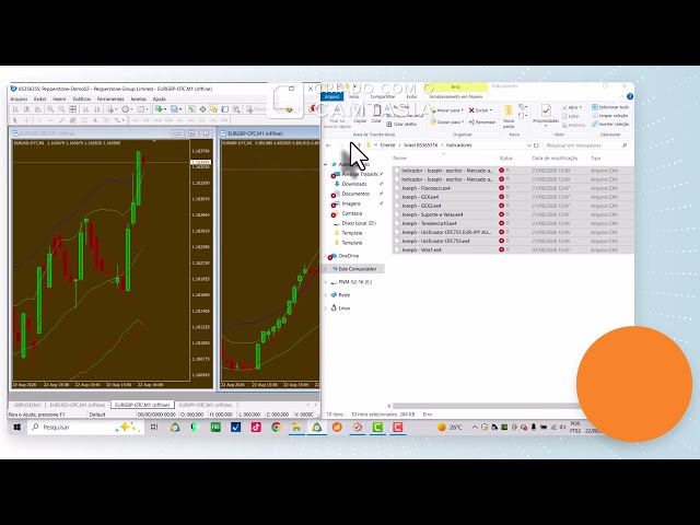 Como instalar os indicadores daestrategia  no mt4