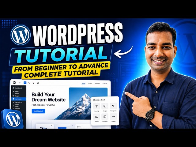 WORDPRESS TUTORIAL: Beginner से ADVANCED तक सीखें 🔥 || HOW TO CREATE WORDPRESS WEBSITE 2026