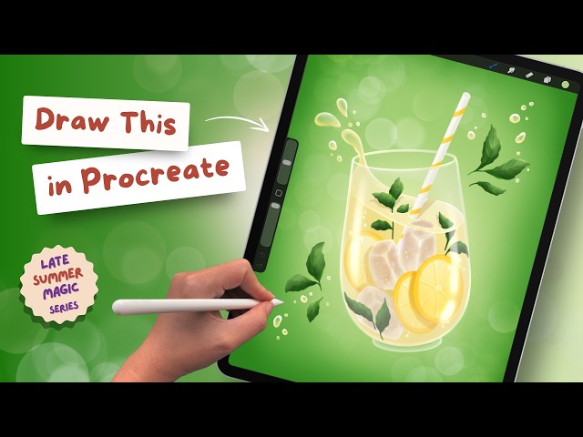 Paint Realistic Lemonade with Me! Easy Procreate Guide