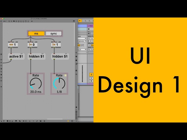 UI Design 1 [Max/MSP Tutorial]