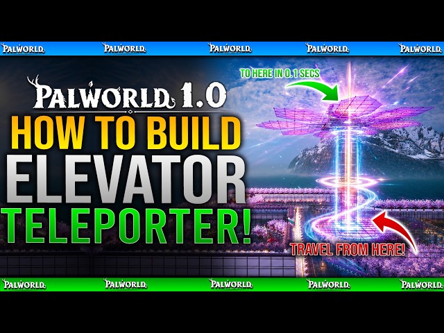 How To Build Base Elevator / Teleporter in Palworld 1.0 Guide (Base Building Trick)