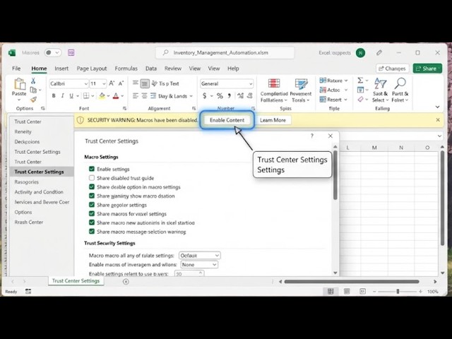 How To Enable Macros In Excel - Full Guide
