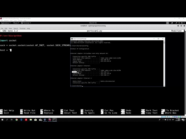 Coding a simple port scanner| 6