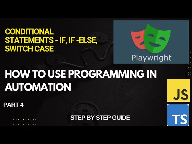 How to use conditional statements in Playwright | if, if else, switch | Amazon | Part 2 | Beginners