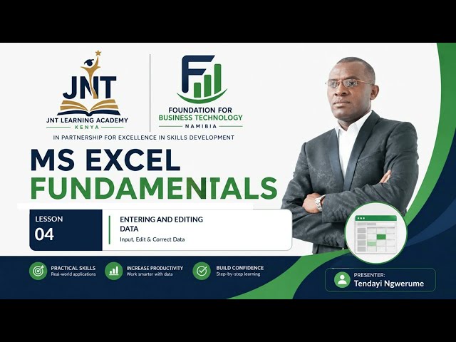 MS Excel Fundamentals - Lesson 4