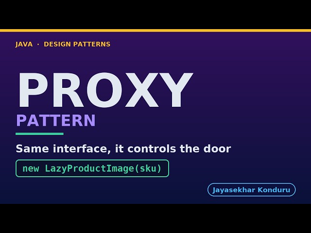 Proxy Pattern in Java - Explained